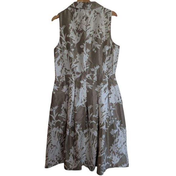 Jessica Howard Grey Floral Retro Vintage Look Floral Dress Fit And Flar… - Picture 7 of 10